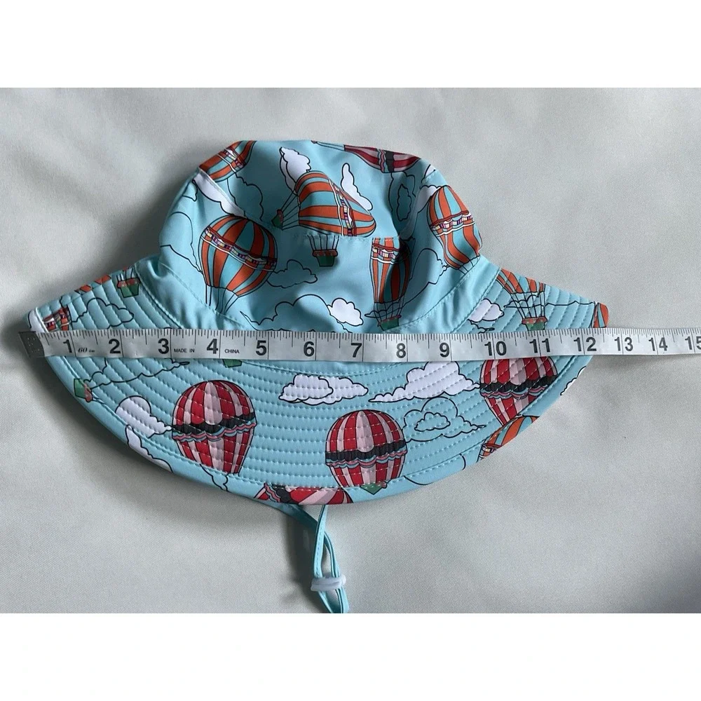 Toddler Kids or Girls Sun Hat With Upf 50 Outdoor Adjustable  Blue Size S
